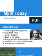 Myth Today: Roland Barthes