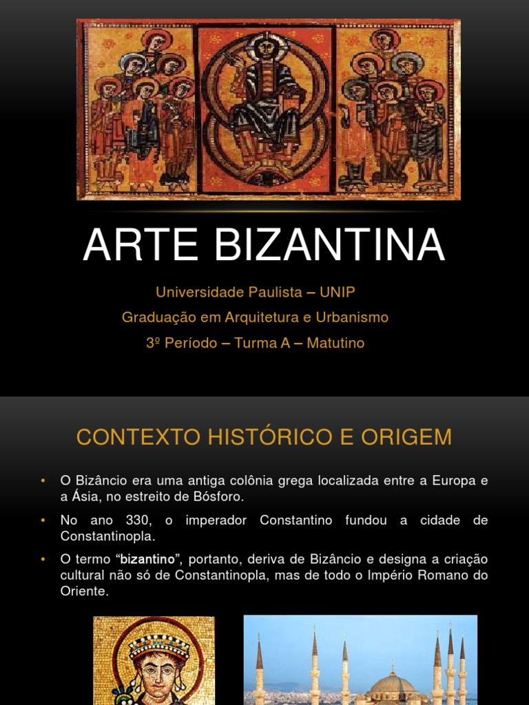 Características da Arte Bizantina | PDF | Religião e crença | Artes (geral)