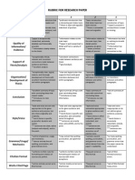 research paper rubric