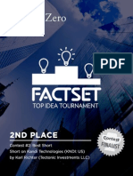 2nd Place. FactSet Best Short