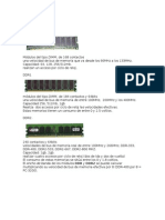 Tema 4 Resumen de Tipos de RAM