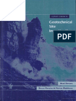 A Short Course in Geotechnical Site Investigation PDF
