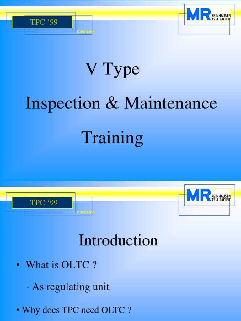 OLTC Maintenance and Inspection Guide | PDF