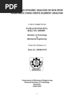 Download Static and Dynamic Analysis of Hcr Spur Gear Drive Using by jr-parshanth SN24276360 doc pdf