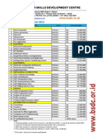 BSDC Training Prices PDF