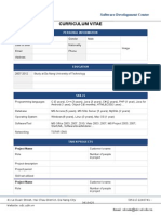 Curriculum Vitae: Software Development Center