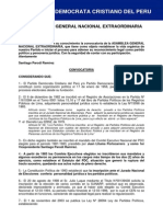 Convocatoria Al Asamblea General Nacional DC JESUS RONDINEL PDF