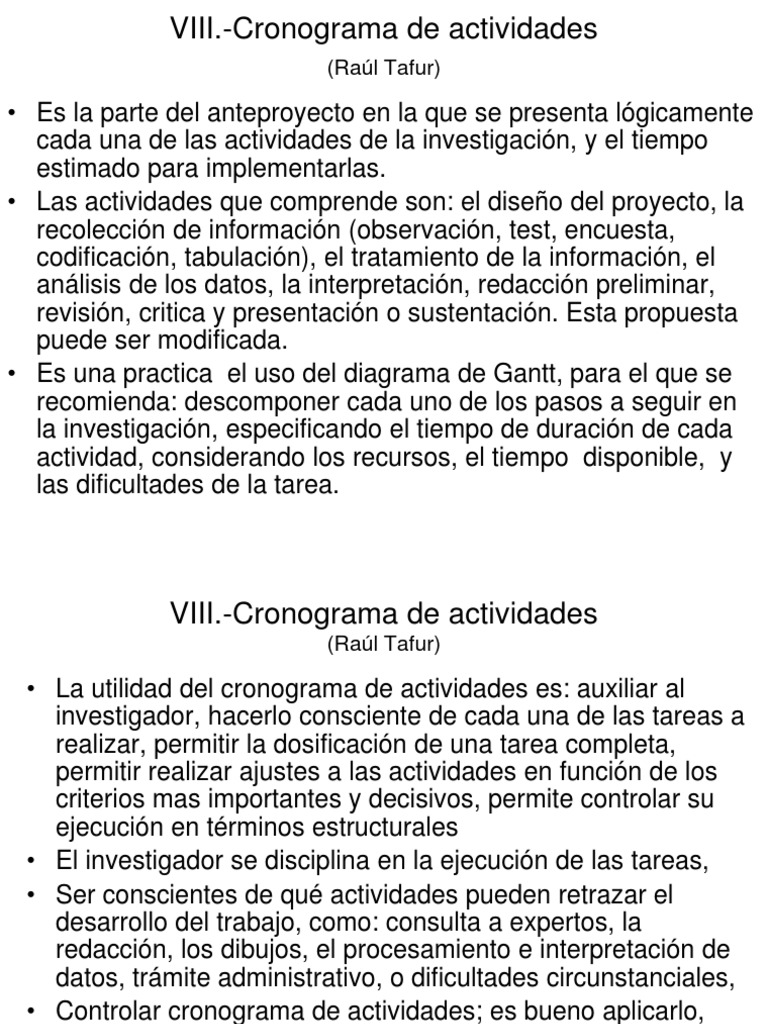 Tesis I Cronograma y Presupuesto | PDF