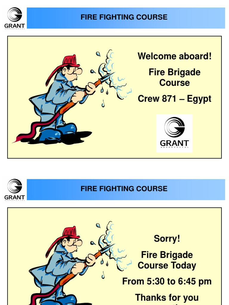 Fire Fighting Course PPSX PDF Fires Firefighting