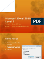 Excel 2010 Intermediate