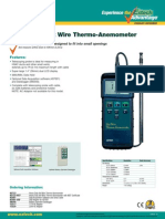 Heavy Duty Hot Wire Thermo-Anemometer: Telescoping Probe Is Designed To Fit Into Small Openings