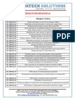 2014-2015 Mech Projects List 1