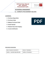 Domestic Procurement Cycle - User Manual