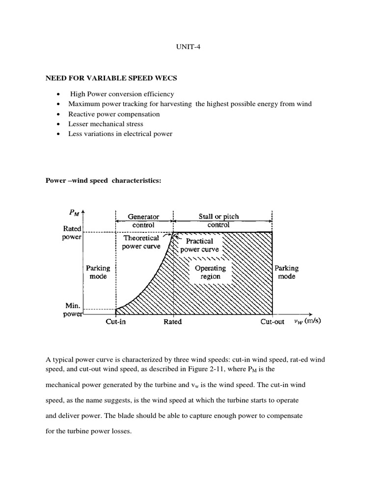 Variable Speed Wind Energy Systems | PDF
