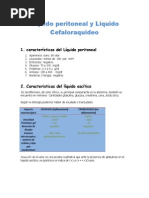 Líquido Peritoneal + Liquido Cefaloraquideo
