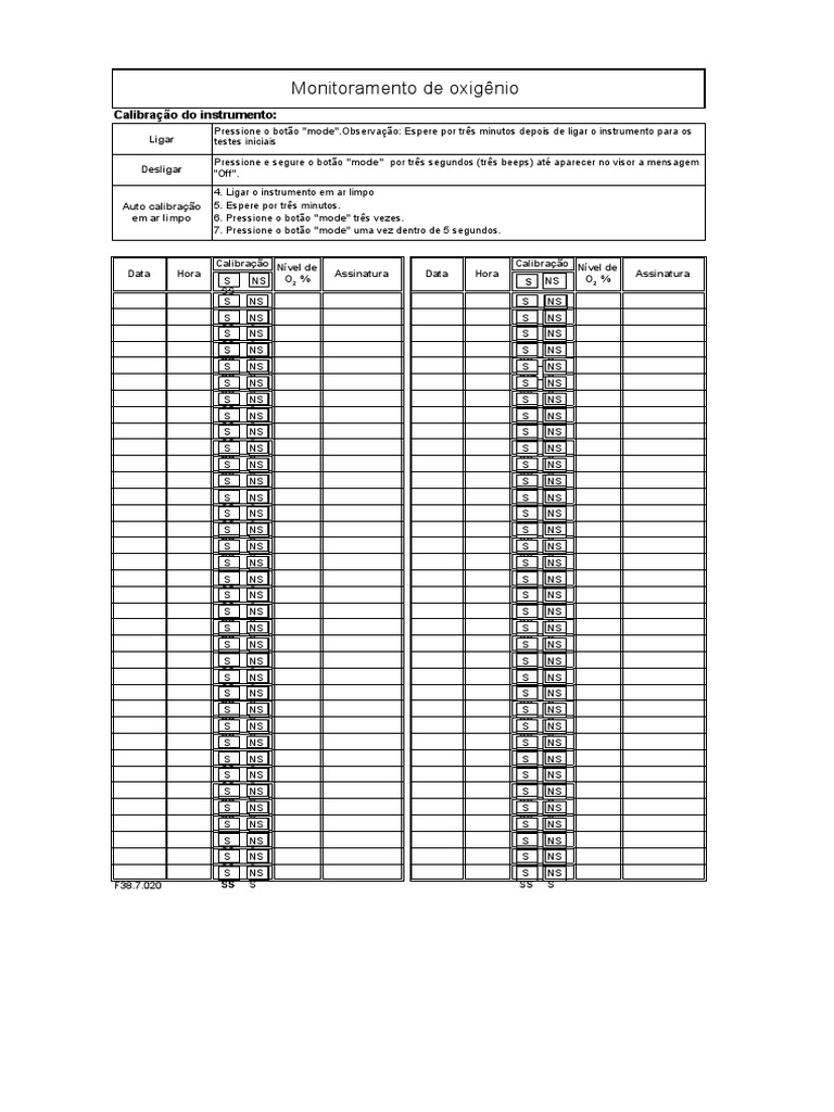 Monitoramento de Oxigênio | PDF