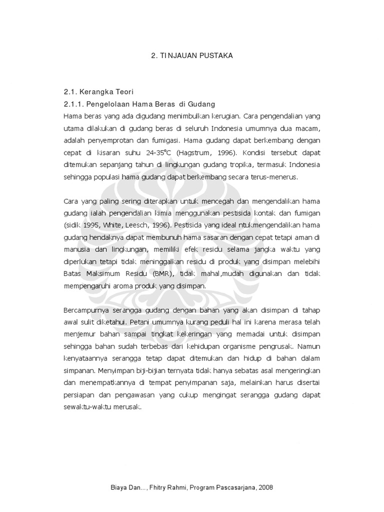Jurnal Hama Gudang Pdf