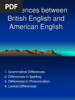 Differences Between British English and American English