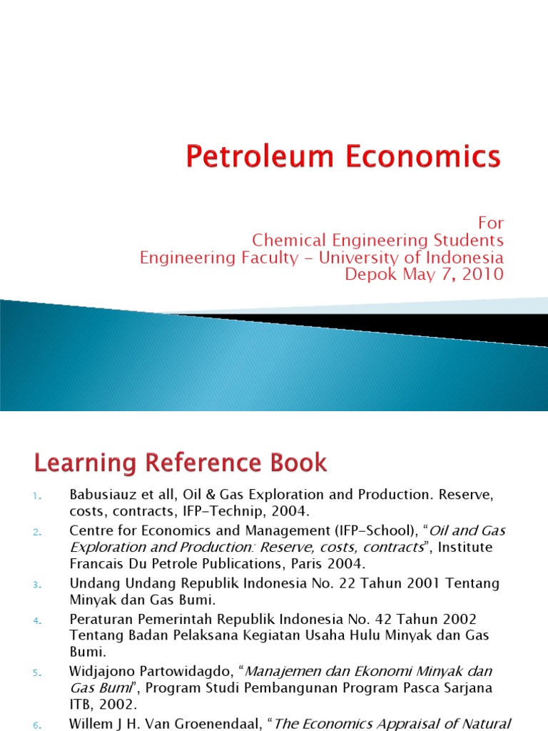 Petroleum Economics | PDF | Oil Well | Petroleum Reservoir