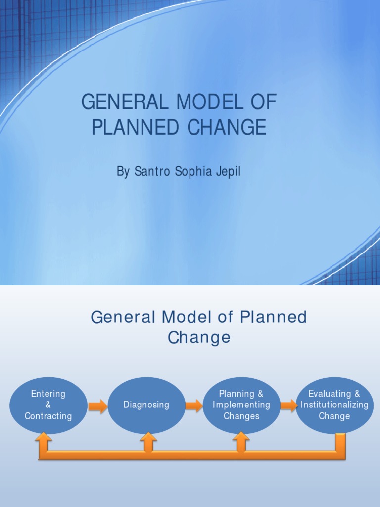 General Model of Planned Change Process | PDF