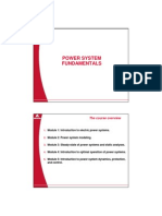 Power System Fundamentals: The Course Overview