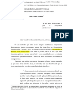 Hermenêutica Constitucional entre Savigny e o Neoconstitucionalismo