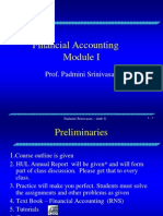 Financial Accounting: Prof. Padmini Srinivasan