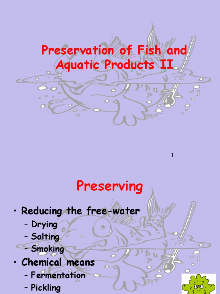 Preservation of Fish and Aquatic Products II | PDF | Smoking (Cooking ...