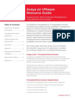 Avaya On Vmware Resource Guide: Avaya Aura and Customer Experience Virtualized Environment