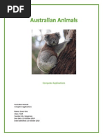 Koala Information Report Template | PDF | Koala | Mammal Orders
