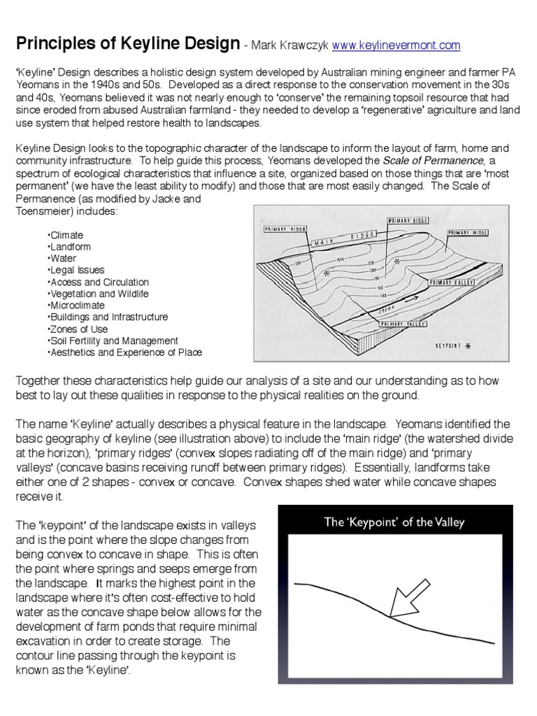 Keyline Design: Regenerative Land Use | PDF | Landscape | Physical ...