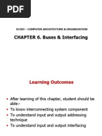 CHAPTER 6. Buses & Interfacing: Ec303 - Computer Architecture & Organization