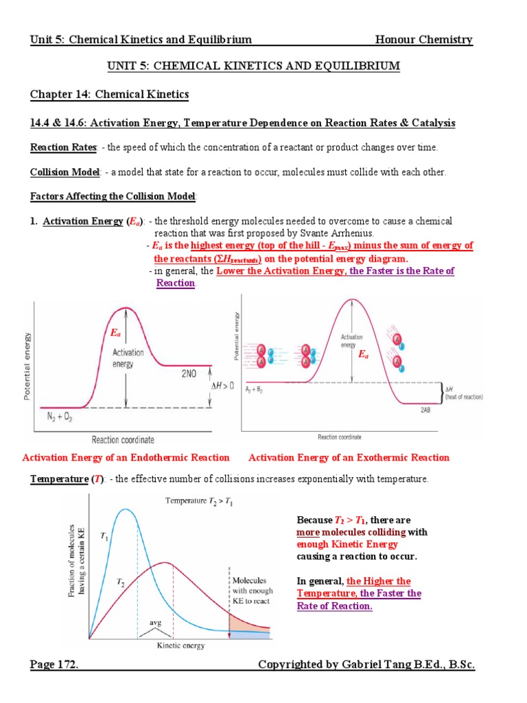 Unit 5 ChemicChemical and Equilibriumal and