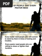 Types of People Every Pastor Need