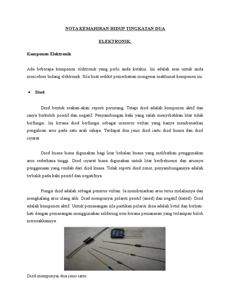 Nota Kemahiran Hidup Tingkatan Dua Pdf