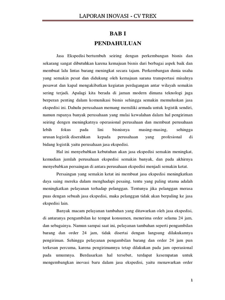 Contoh Laporan Inovasi