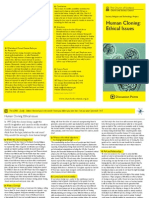 Human Cloning Ethical Issues Leaflet