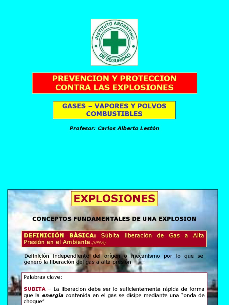 Prevención de Explosiones Industriales | PDF | Material explosivo ...