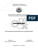 Diplomski Rad: Tema: Korozija Metalnih Materijala U Konstrukcijama