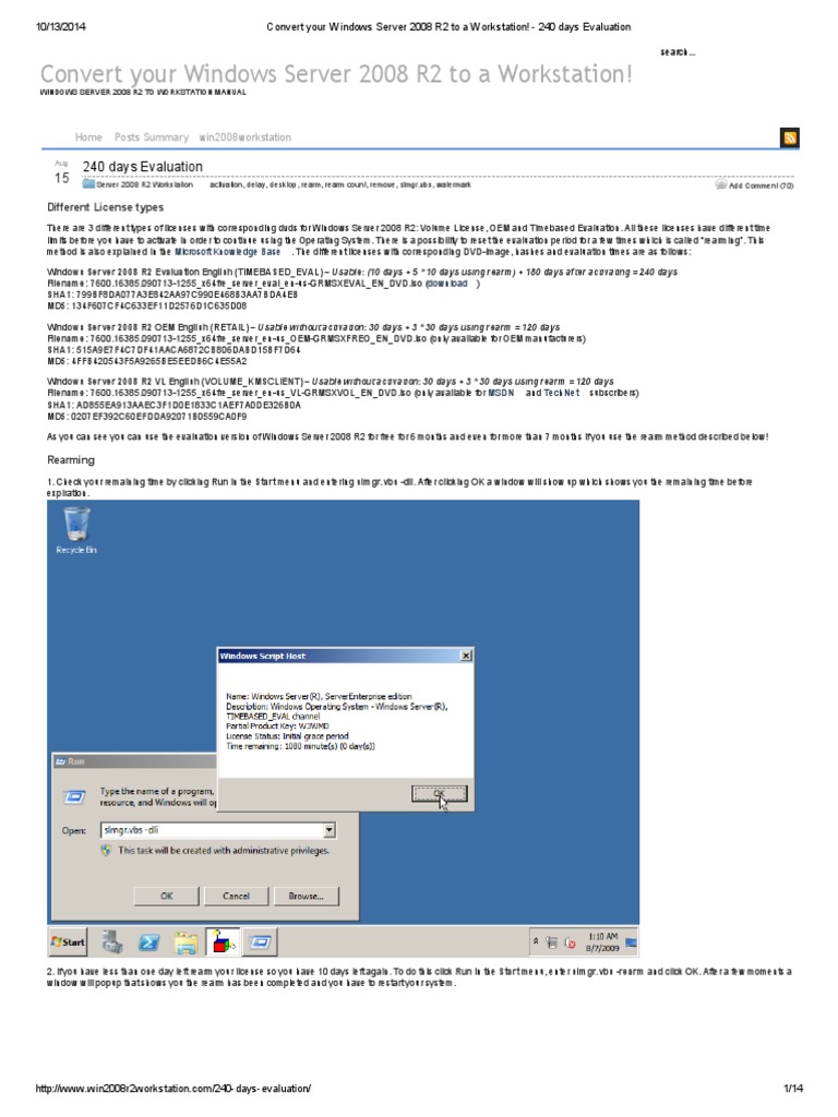 Convert Windows Server 2008 R2 to Workstation | PDF | Windows Registry ...