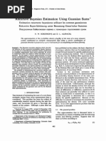 Recursive Bayesian Estimation Using Gaussian Sums