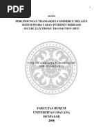 Download SKRIPSI PERLINDUNGAN TRANSAKSI E-COMMERCE MELALUI SISTEM PEMBAYARAN INTERNET BERBASIS  SECURE ELECTRONIC TRANSACTION  by Angelita Manurung SN242823568 doc pdf