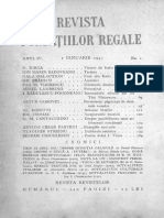 Rev Fundatiilor Regale - 1937 - 01, 1 Jan Revista Lunara de Literatura, Arta Si Cultura Generala