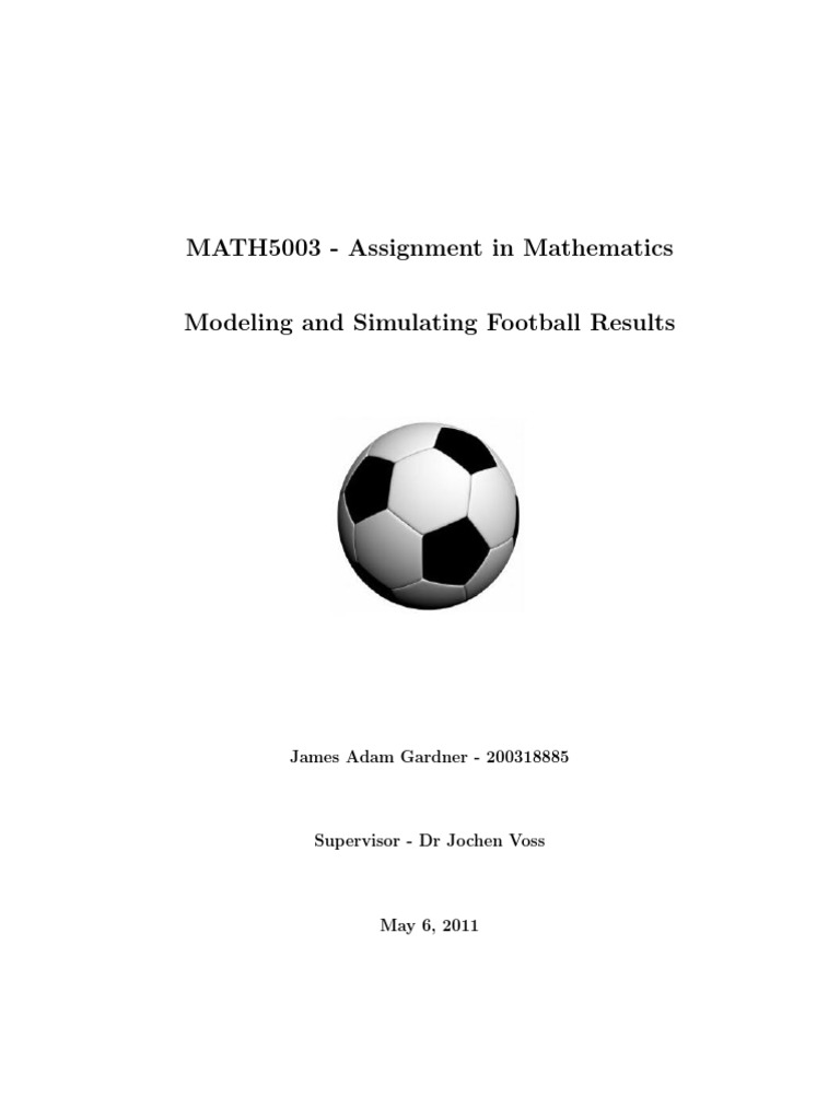 Modeling Football Results with Poisson | PDF | Poisson Distribution ...
