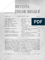 Rev Fundatiilor Regale - 1937 - 02, 1 Feb Revista Lunara de Literatura, Arta Si Cultura Generala