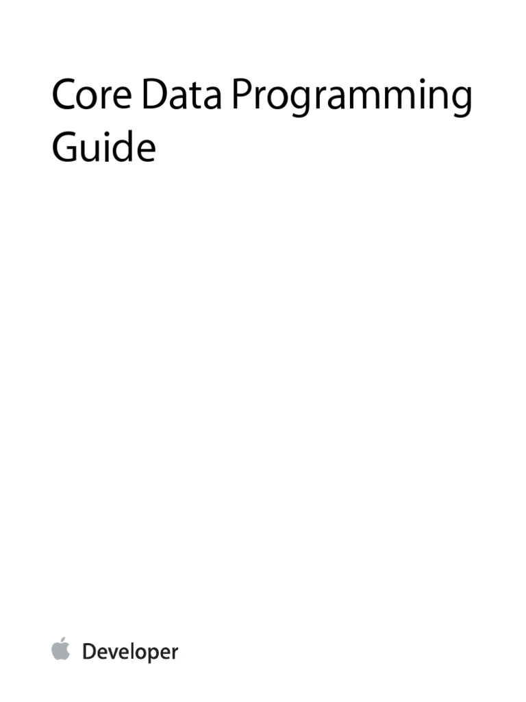 Core Data | PDF | Class (Computer Programming) | Object (Computer Science)