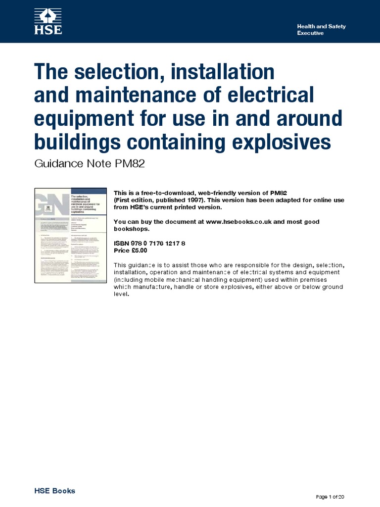 Selection, Installation & Maintenance of Electrical Equipment | PDF