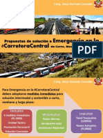 #CarreteraCentral: Cong. Jesús Hurtado Propuso Soluciones A Corto, Mediano y Largo Plazo (Oct. 2014)