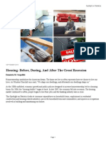 Housing: Before, During, and After The Great Recession: Demetrio M. Scopelliti