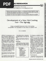 Welding Research: Development of A New Hot-Cracking Test-The Sigmajig